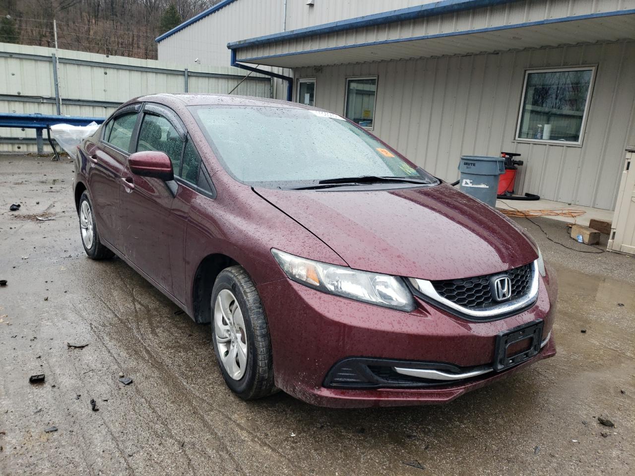 HONDA CIVIC LX 2014 with VIN 19XFB2F57EE213819 - Photo from auction