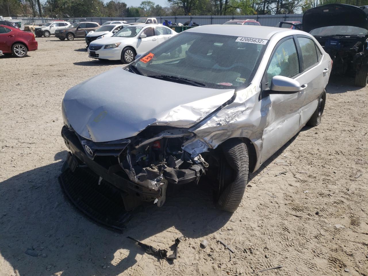 Photo 2 from auction – 2016 TOYOTA COROLLA L with VIN 2T1BURHE4GC614891