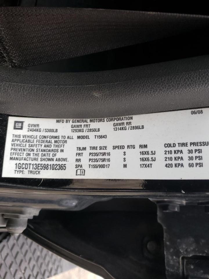 Photo 10 from auction – 2009 CHEVROLET COLORADO with VIN 1GCDT13E598102365