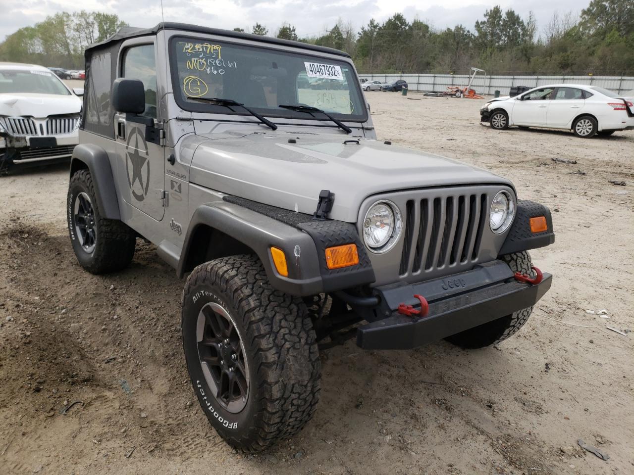 JEEP WRANGLER / 2002 with VIN 1J4FA39SX2P725719 - Photo from auction