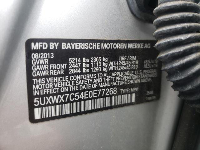 Photo 10 from auction – 2014 BMW X3 XDRIVE3 with VIN 5UXWX7C54E0E77268