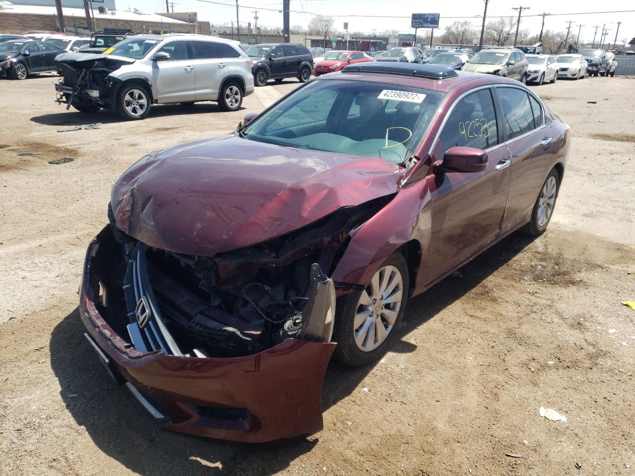 Photo 2 from auction – 2014 HONDA ACCORD EX with VIN 1HGCR2F73EA094204