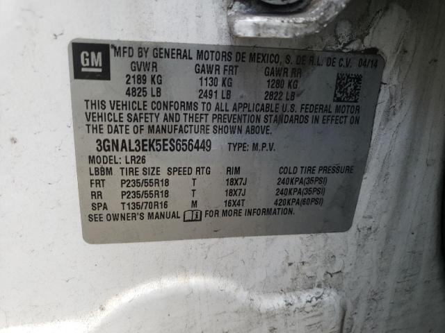 Photo 10 from auction – 2014 CHEVROLET CAPTIVA LT with VIN 3GNAL3EK5ES656449