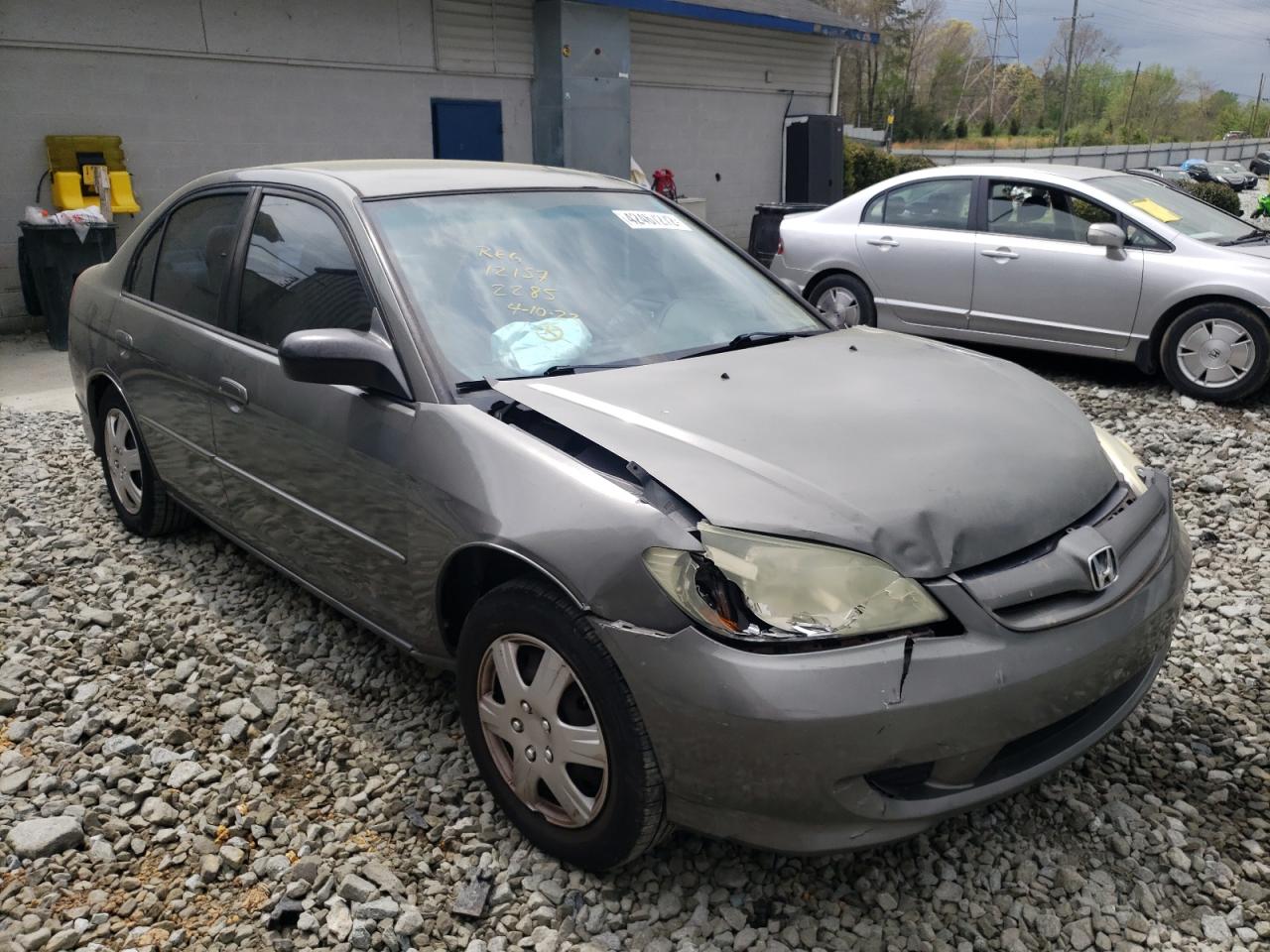 Photo 1 from auction – 2004 HONDA CIVIC LX with VIN 2HGES16574H582285