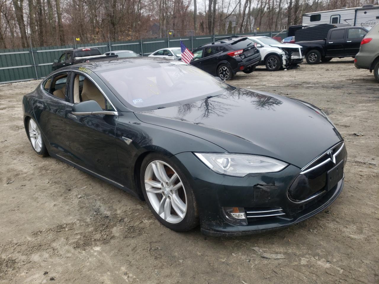 TESLA MODEL S 2013 with VIN 5YJSA1DP3DFP12285 - Photo from auction