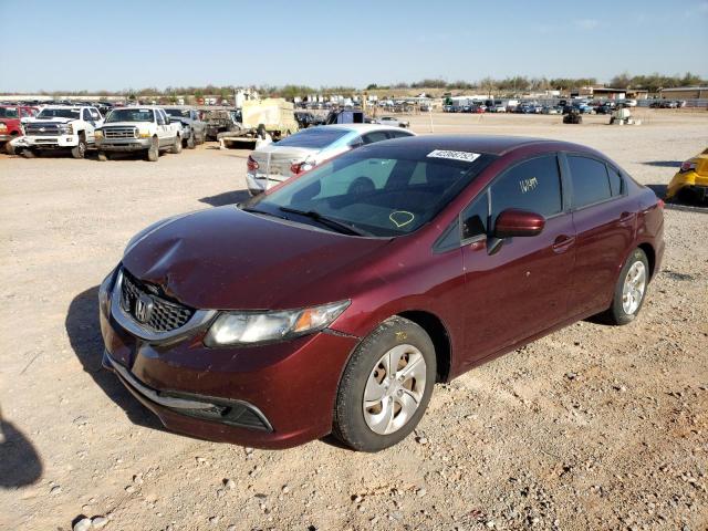 Photo 2 from auction – 2014 HONDA CIVIC LX with VIN 2HGFB2F55EH504065