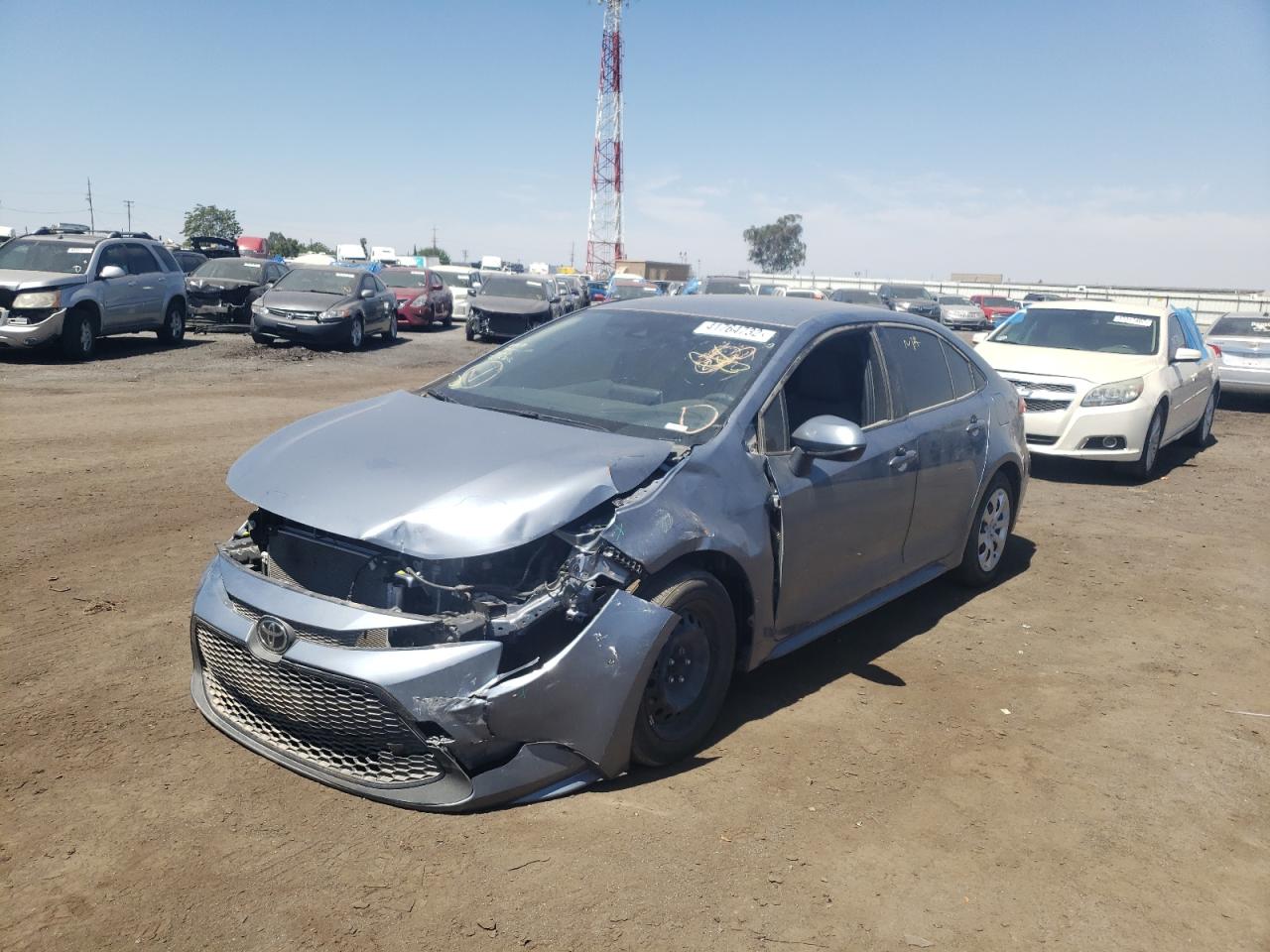 Photo 2 from auction – 2021 TOYOTA COROLLA LE with VIN JTDEPMAE6MJ144073