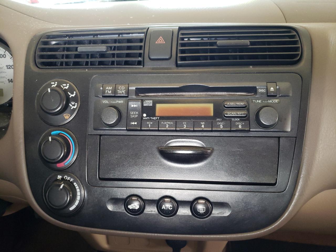 Photo 9 from auction – 2002 HONDA CIVIC EX with VIN 1HGES26772L054415