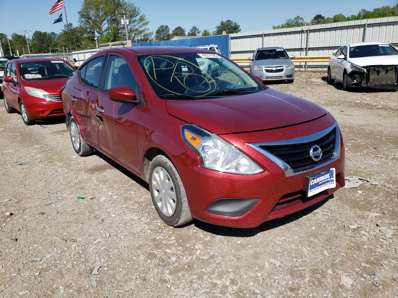 NISSAN VERSA S 2017 with VIN 3N1CN7AP0HK427060 - Photo from auction