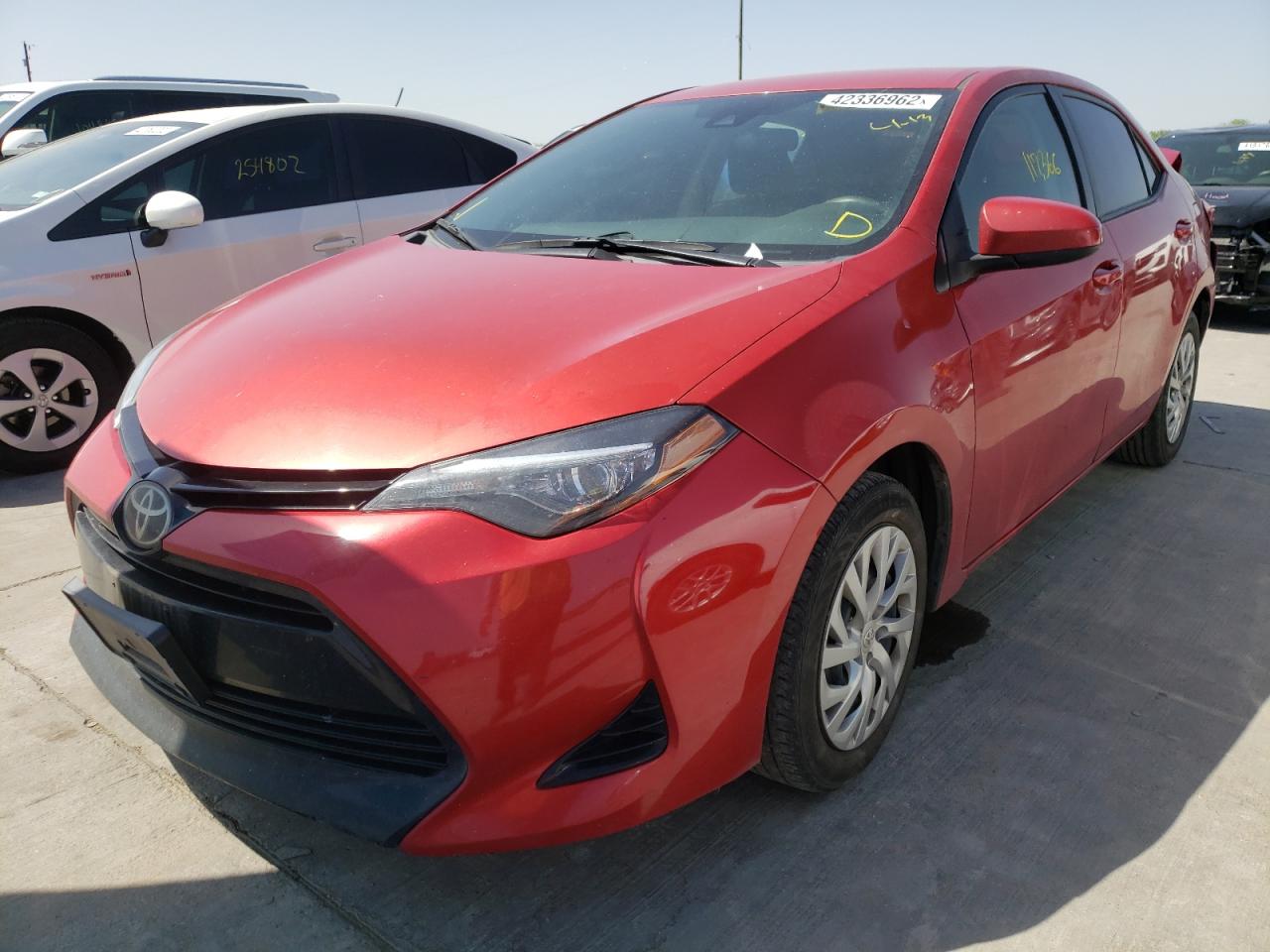 Photo 2 from auction – 2018 TOYOTA COROLLA L with VIN 5YFBURHE6JP744064