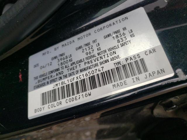 Photo 10 from auction – 2012 MAZDA 3 I with VIN JM1BL1UFXC1650747