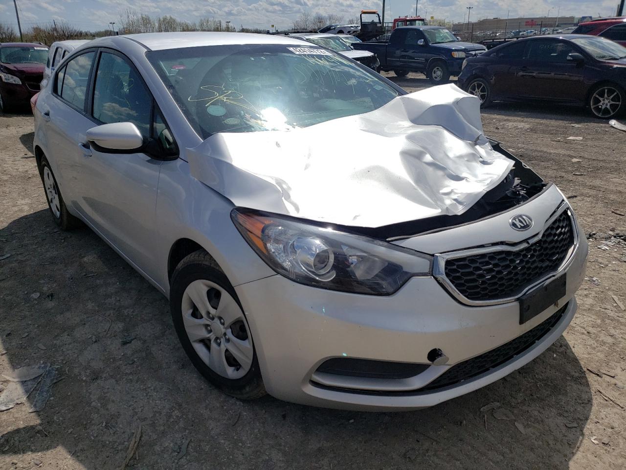 KIA FORTE LX 2014 with VIN KNAFK4A60E5186998 - Photo from auction