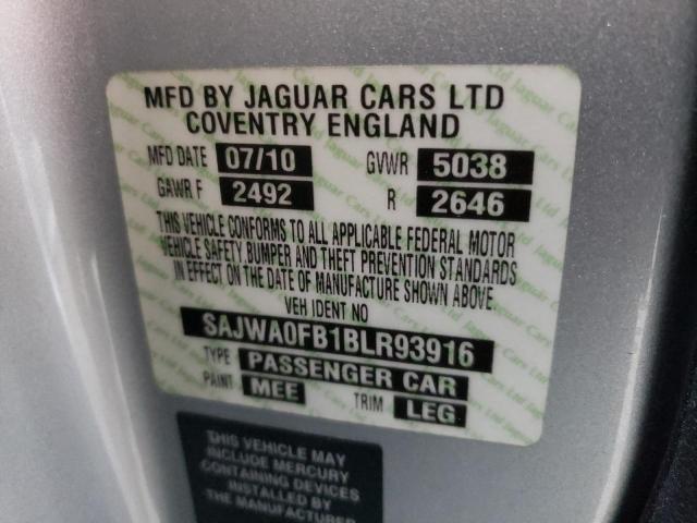 Photo 10 from auction – 2011 JAGUAR XF with VIN SAJWA0FB1BLR93916