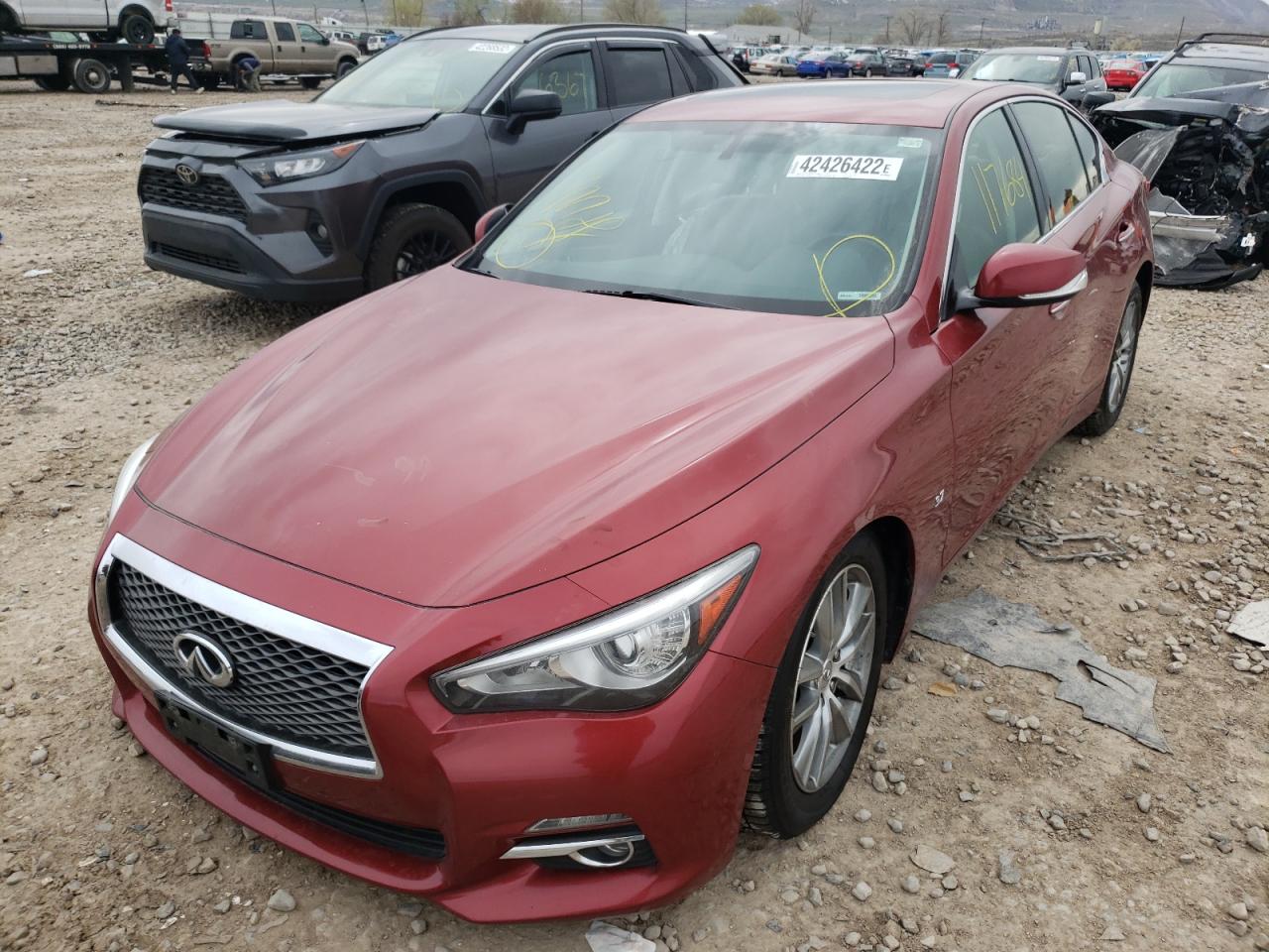 Photo 2 from auction – 2014 INFINITI Q50 BASE with VIN JN1BV7AP5EM687624