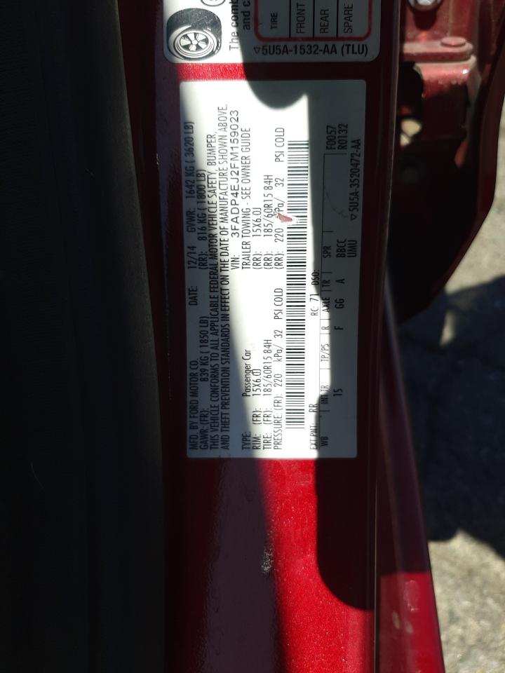 Photo 10 from auction – 2015 FORD FIESTA SE with VIN 3FADP4EJ2FM159023