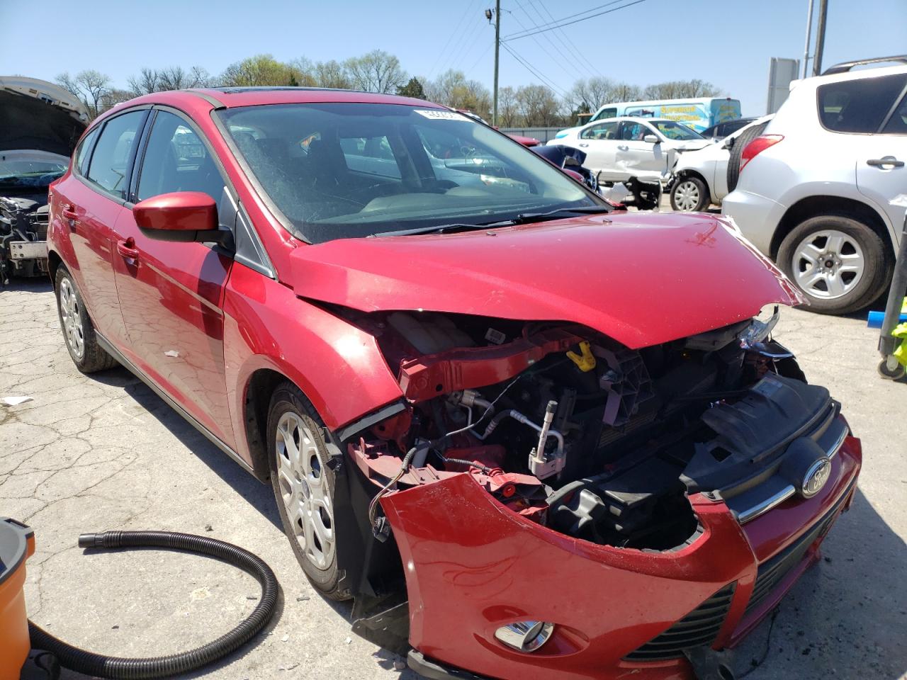 FORD FOCUS SE 2012 with VIN 1FAHP3K28CL346191 - Photo from auction