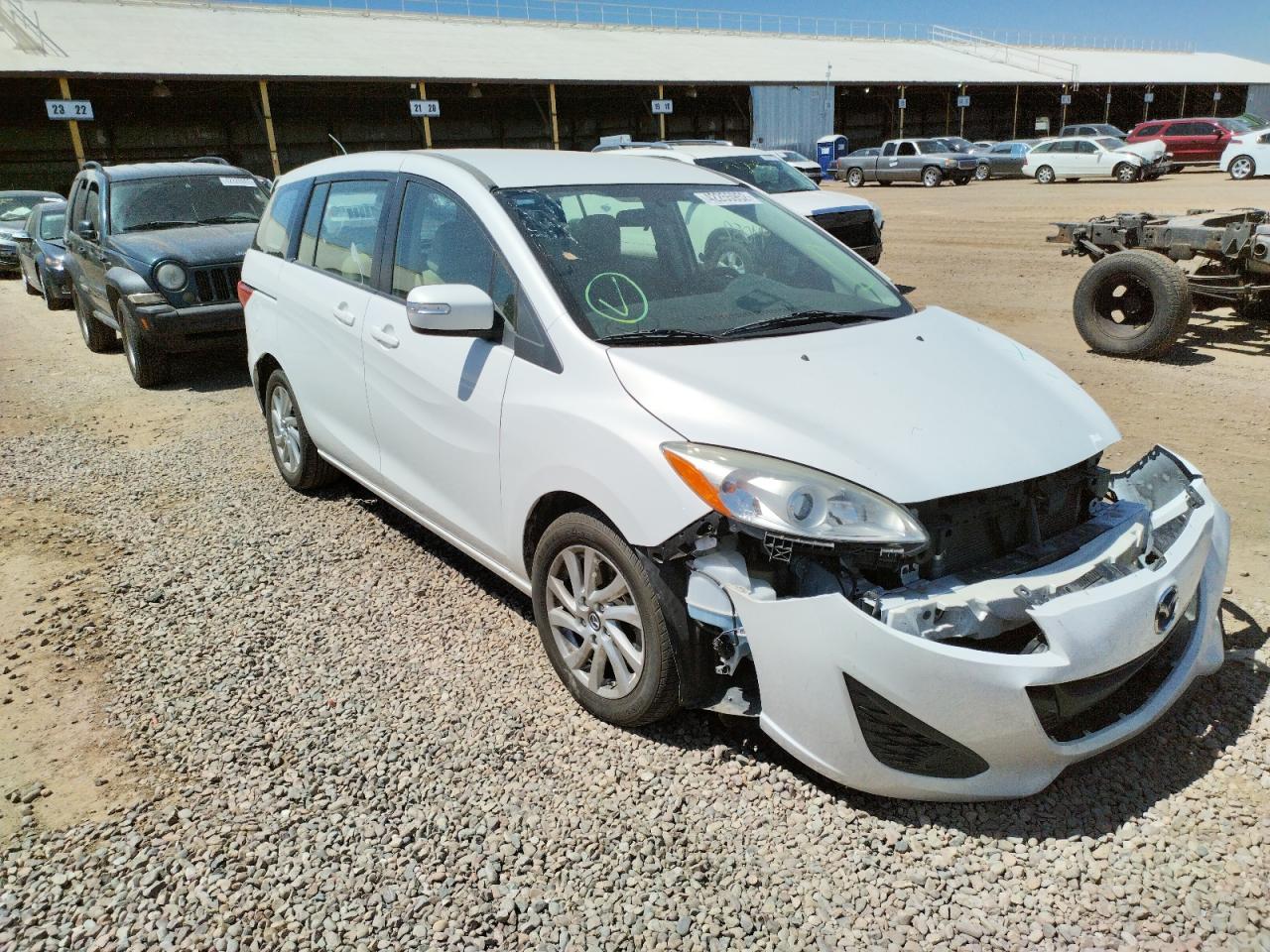 MAZDA 5 SPORT 2014 with VIN JM1CW2BLXE0168525 - Photo from auction