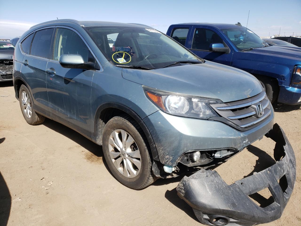 HONDA CR-V EXL 2012 with VIN JHLRM4H75CC008072 - Photo from auction