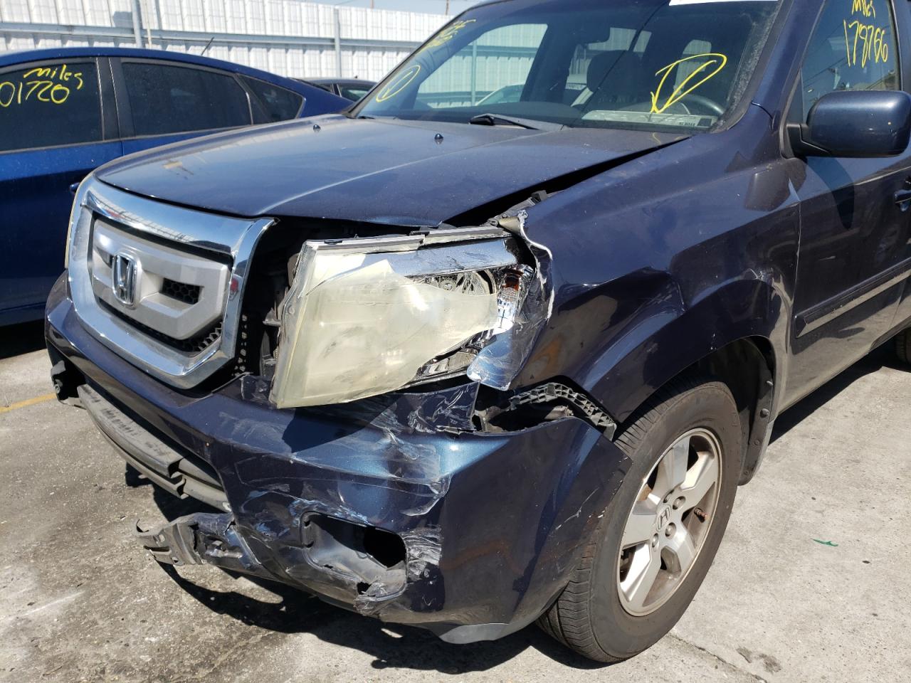 Photo 9 from auction – 2009 HONDA PILOT EX with VIN 5FNYF38439B001846