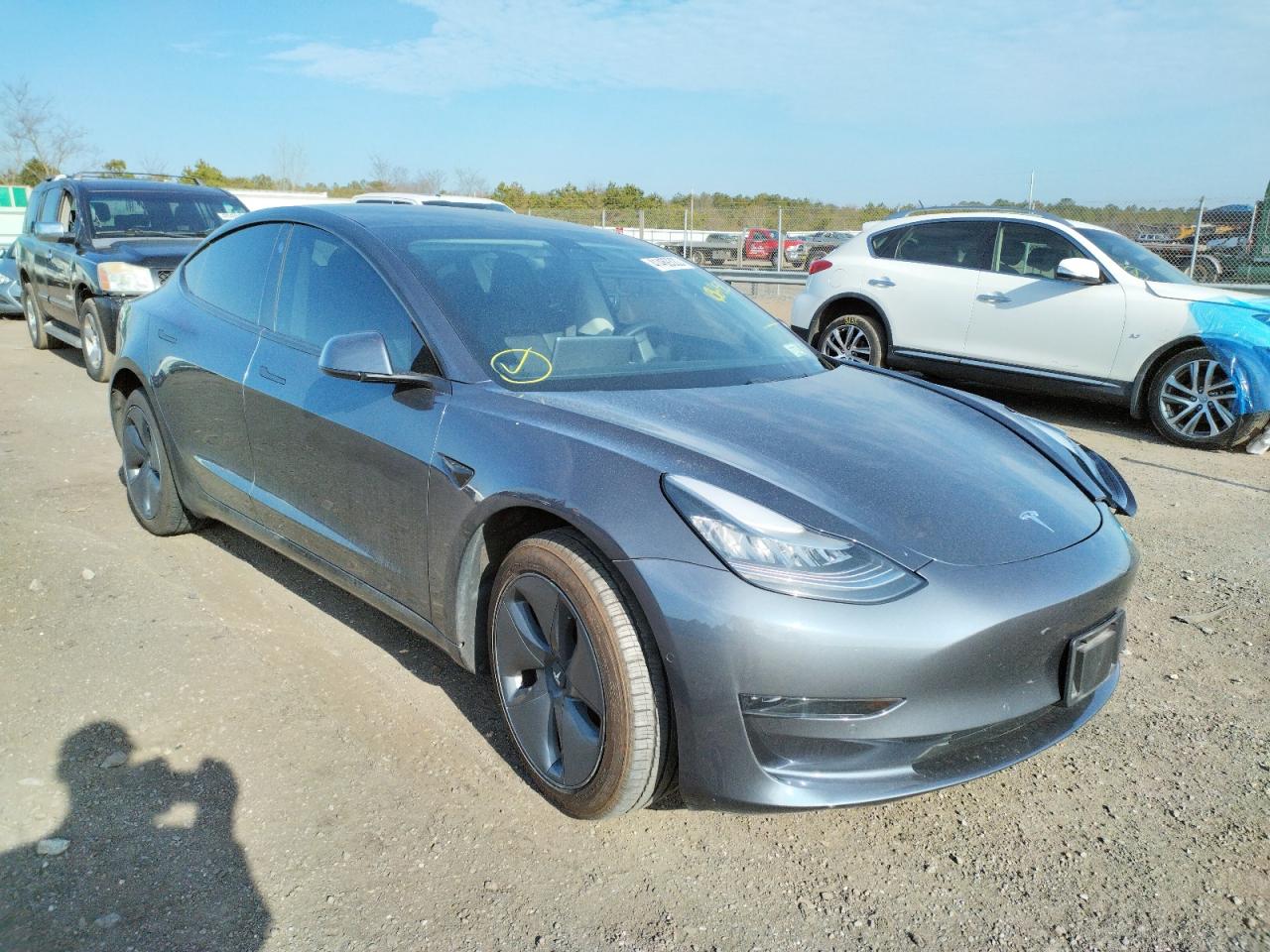 TESLA MODEL 3 2019 with VIN 5YJ3E1EA8KF436492 - Photo from auction