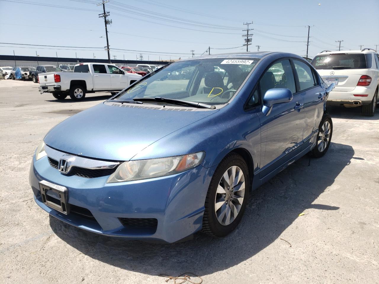 Photo 2 from auction – 2009 HONDA CIVIC EX with VIN 19XFA16839E000931