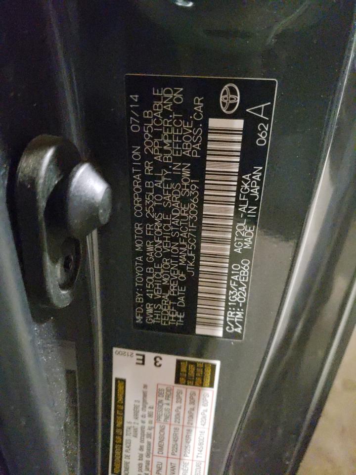 Photo 10 from auction – 2015 TOYOTA SCION TC with VIN JTKJF5C71F3096391