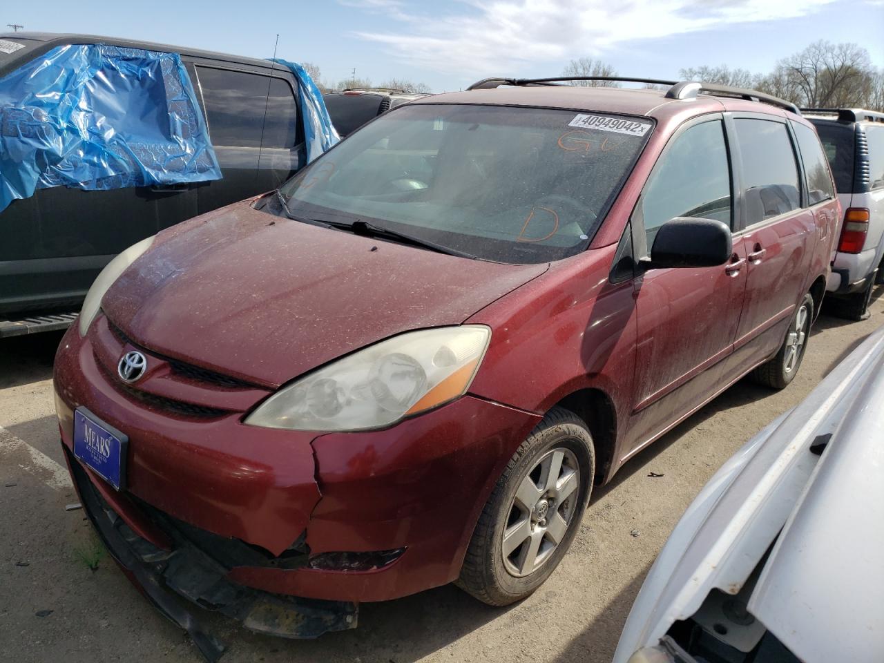 Photo 2 from auction – 2010 TOYOTA SIENNA CE with VIN 5TDKK4CCXAS315905