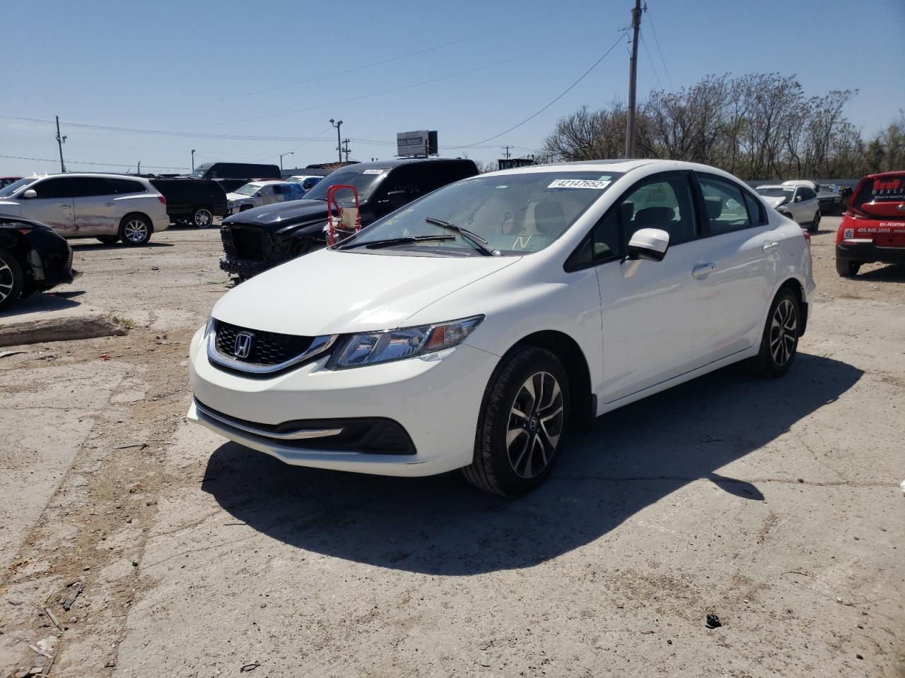 Фото 2 с аукциона – 2014 HONDA CIVIC EX с VIN 19XFB2F83EE080194