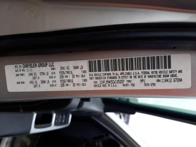 Photo 10 from auction – 2012 JEEP LIBERTY SP with VIN 1C4PJMAK5CW125337