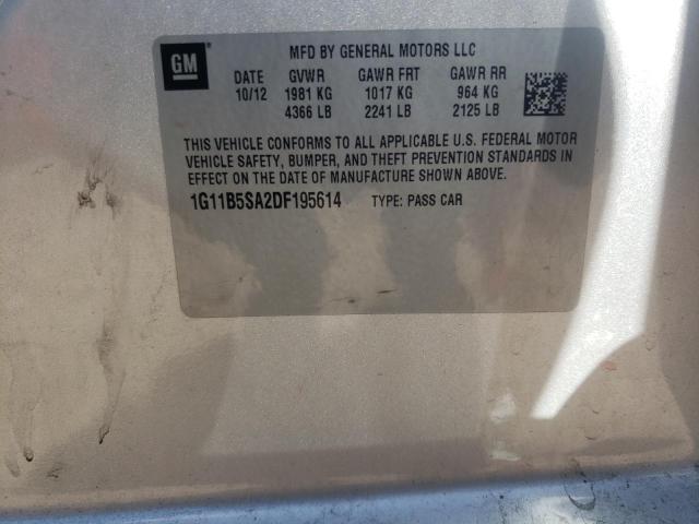 Photo 10 from auction – 2013 CHEVROLET MALIBU LS with VIN 1G11B5SA2DF195614