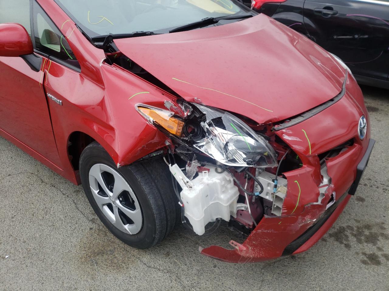 Photo 9 from auction – 2012 TOYOTA PRIUS with VIN JTDKN3DUXC5436564