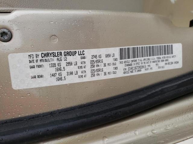 Photo 10 from auction – 2013 CHRYSLER TOWN & COU with VIN 2C4RC1BG7DR529018