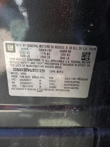 Photo 10 from auction – 2018 CHEVROLET EQUINOX LT with VIN 3GNAXSEV4JS591239