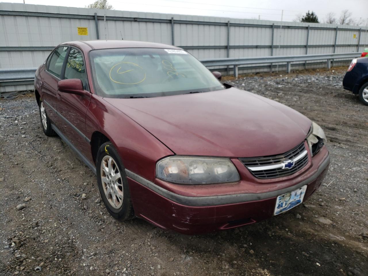 CHEVROLET IMPALA 2001 with VIN 2G1WF55EX19107647 - Photo from auction