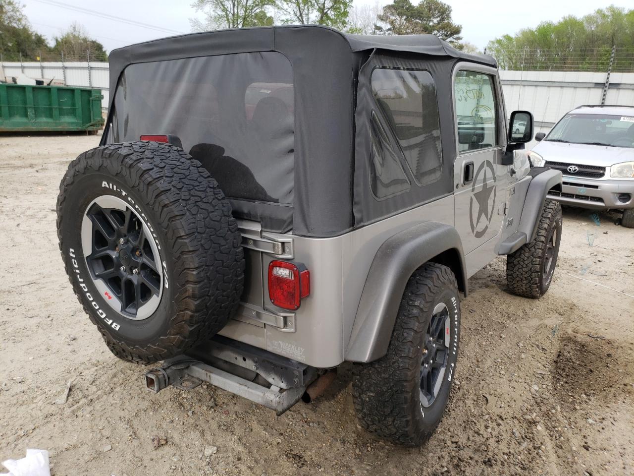 Photo 4 from auction – 2002 JEEP WRANGLER / with VIN 1J4FA39SX2P725719