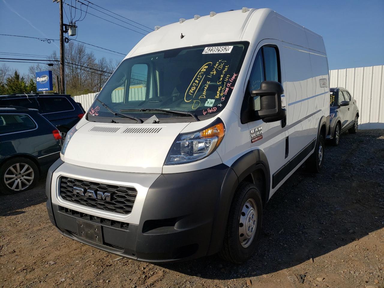 Photo 2 from auction – 2019 RAM PROMASTER with VIN 3C6TRVBG9KE549403