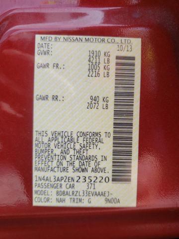Photo 10 from auction – 2014 NISSAN ALTIMA 2.5 with VIN 1N4AL3AP2EN235220