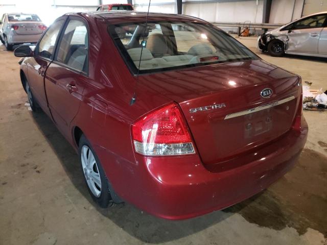 Photo 3 from auction – 2009 KIA SPECTRA EX with VIN KNAFE221295589949