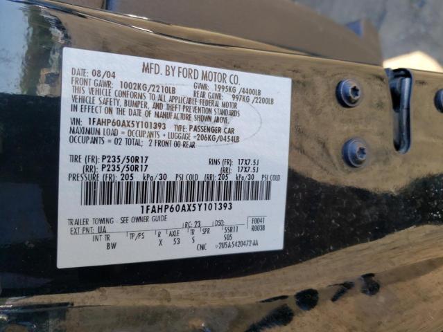 Photo 10 from auction – 2005 FORD THUNDERBIR with VIN 1FAHP60AX5Y101393