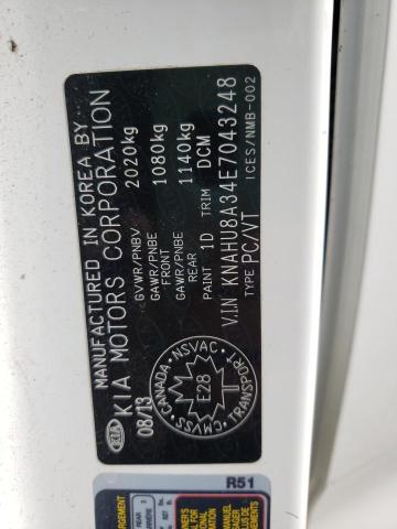 Photo 10 from auction – 2014 KIA RONDO with VIN KNAHU8A34E7043248