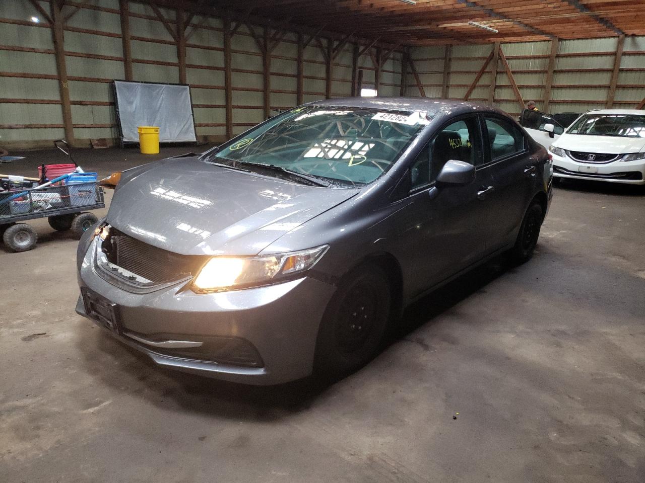 Photo 2 from auction – 2013 HONDA CIVIC LX with VIN 2HGFB2F40DH040480