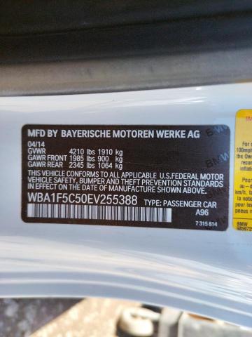 Photo 10 from auction – 2014 BMW 228 I with VIN WBA1F5C50EV255388