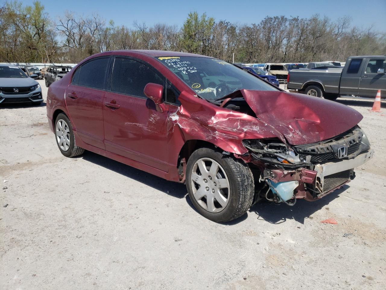 HONDA CIVIC LX 2011 with VIN 2HGFA1F52BH538814 - Photo from auction