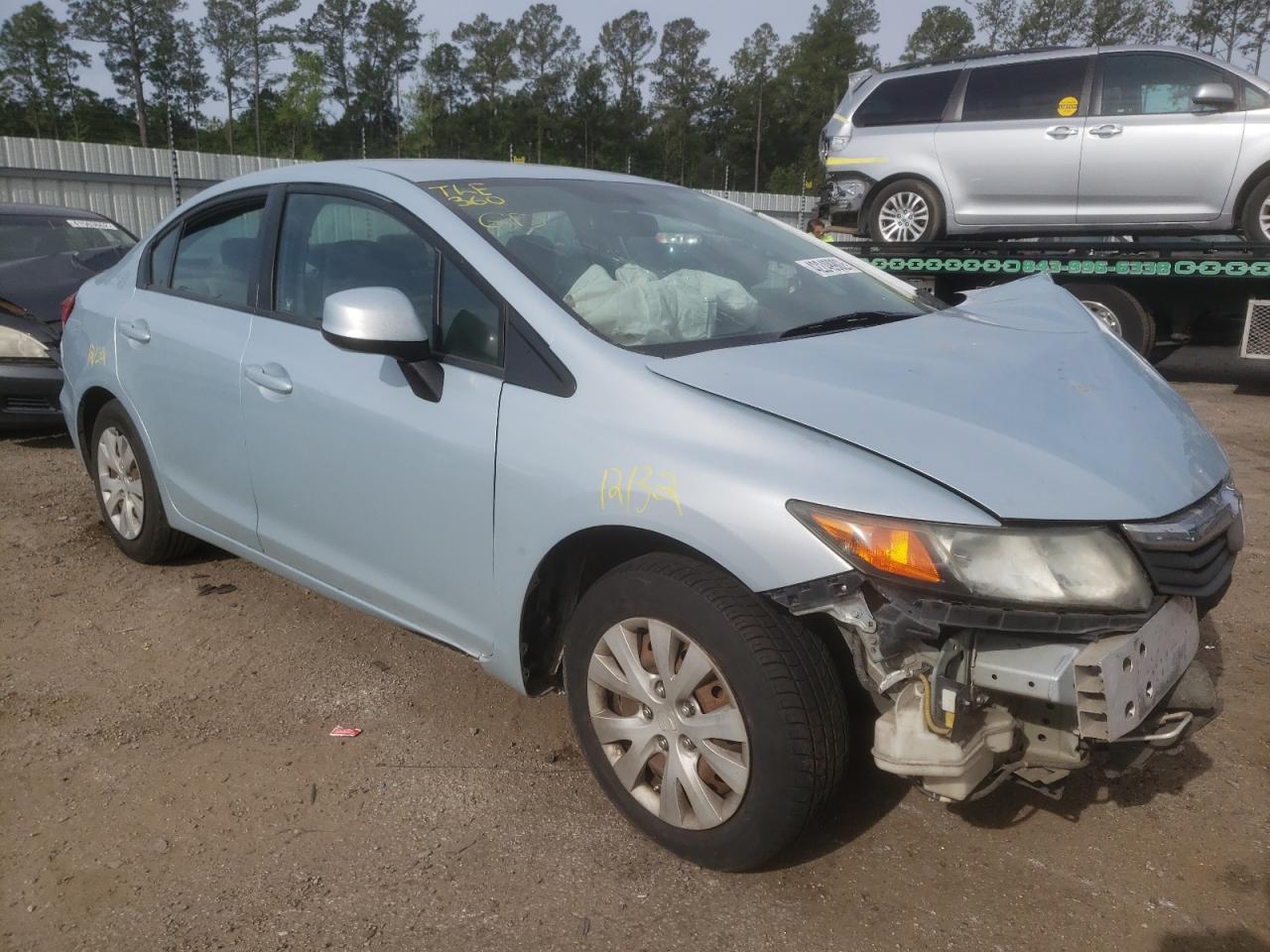 HONDA CIVIC LX 2012 with VIN 19XFB2F52CE310133 - Photo from auction