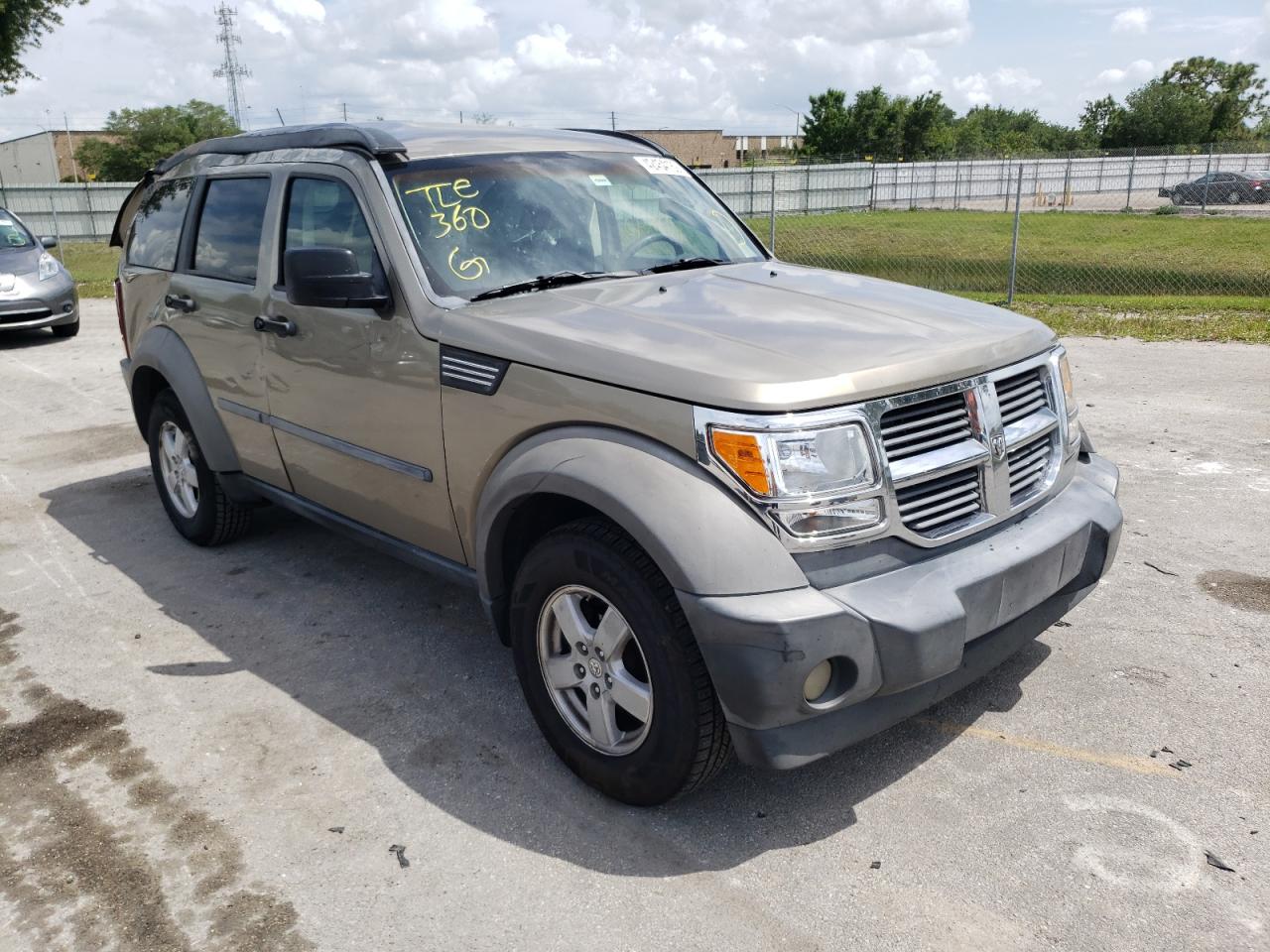DODGE NITRO SXT 2007 with VIN 1D8GT28K87W596474 - Photo from auction