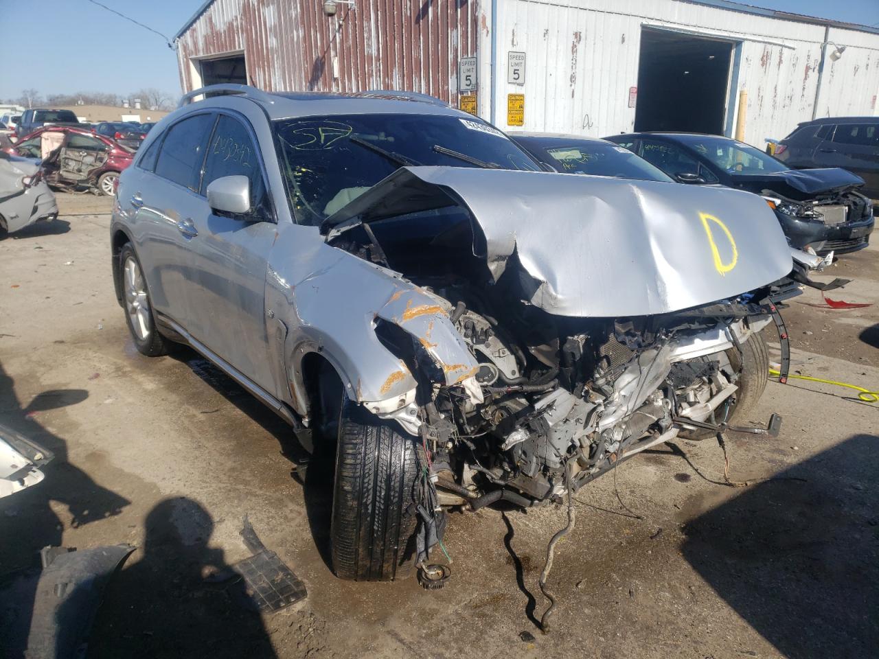 INFINITI QX70 2015 with VIN JN8CS1MW2FM480642 - Photo from auction