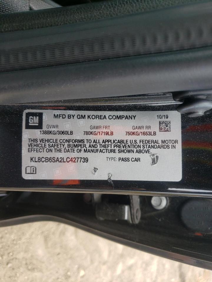 Photo 10 from auction – 2020 CHEVROLET SPARK LS with VIN KL8CB6SA2LC427739