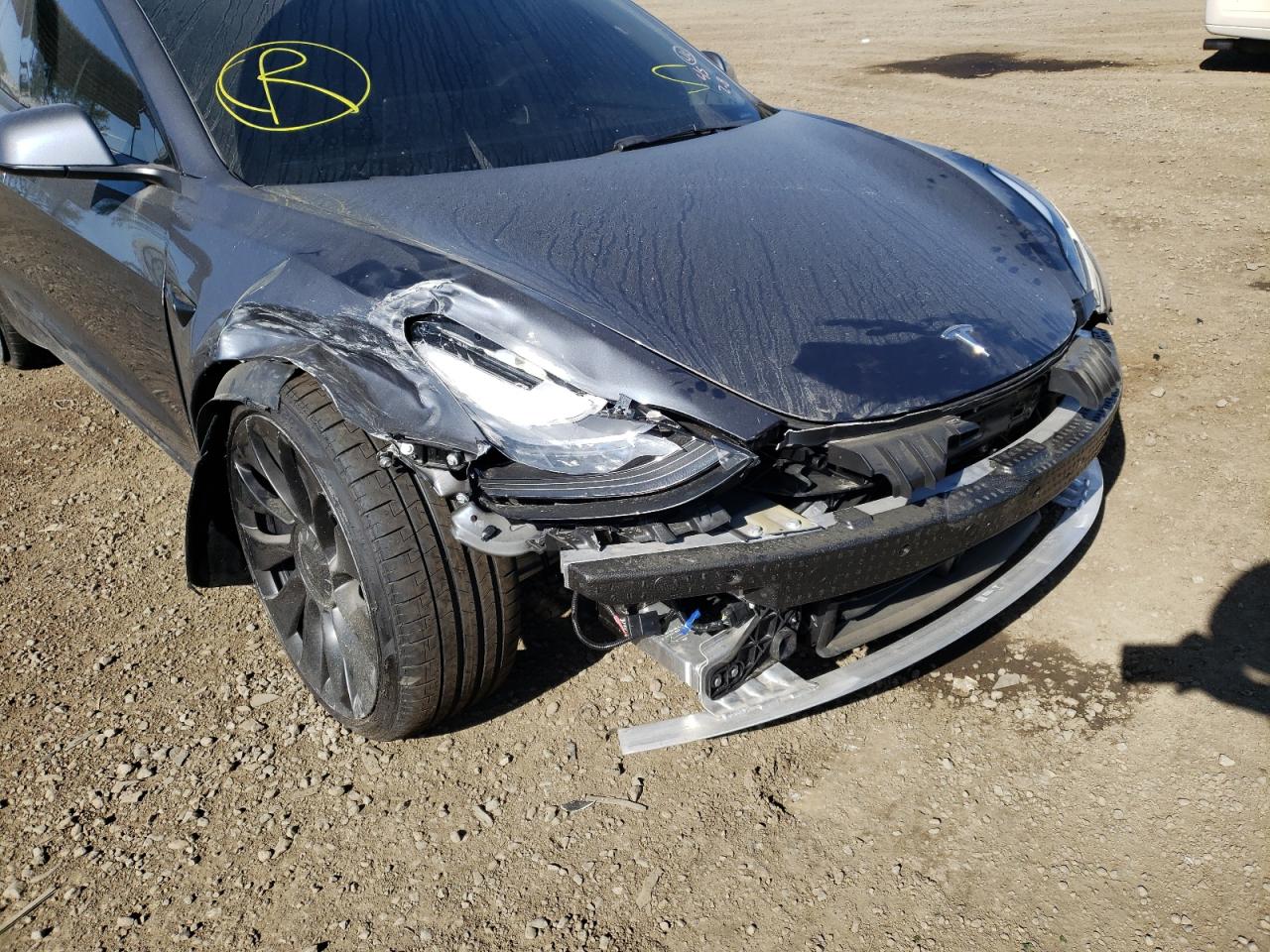 Photo 9 from auction – 2022 TESLA MODEL 3 with VIN 5YJ3E1EC1NF156161