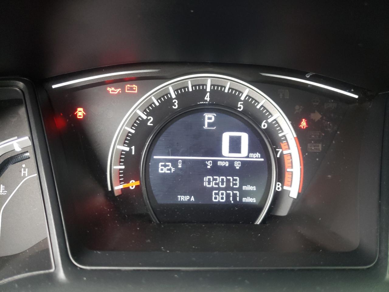 Photo 8 from auction – 2016 HONDA CIVIC LX with VIN 19XFC2F53GE233081