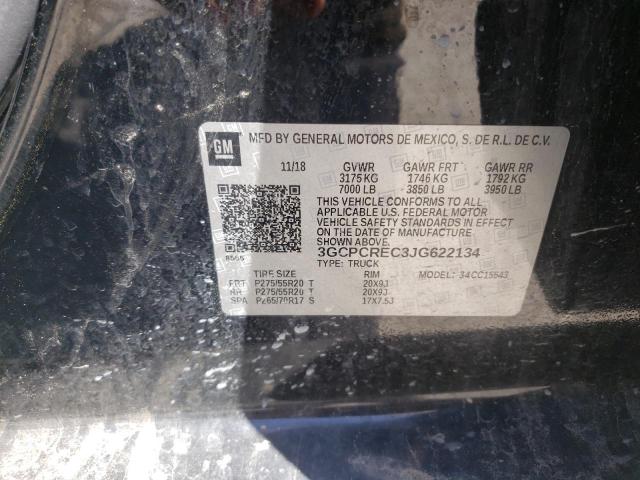 Photo 1 from auction – 2018 CHEVROLET SILVERADO with VIN 3GCPCREC3JG622134